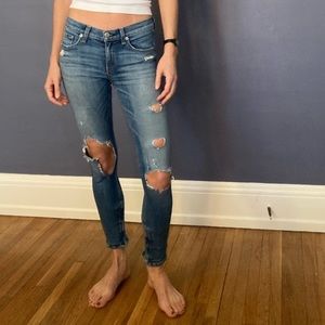 Rag & Bone Skinny Zipper Capri